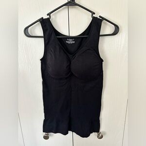 Black CamiShaper with Built-In Bra